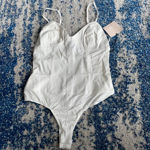 S superdown Rocky Denim Bodysuit in White Denim - Picture 7 of 8